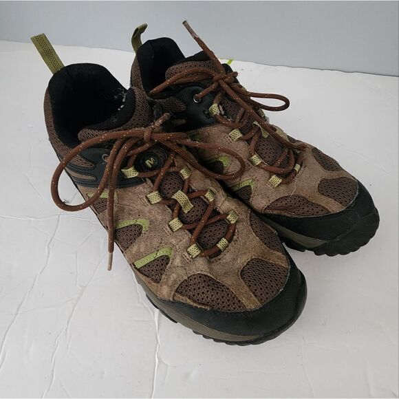 Merrell select grip hiking outdoor shoes size 10 men\'s brown main image 4